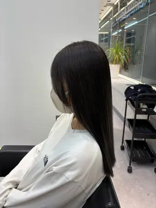 セミロング 大石美歩/静岡 美容院🐈‍⬛🎀のヘアスタイル