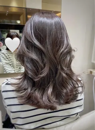 セミロング カラー k-two top stylist 林原のヘアスタイル