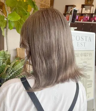ミディアム カラー 高木 櫻のヘアスタイル