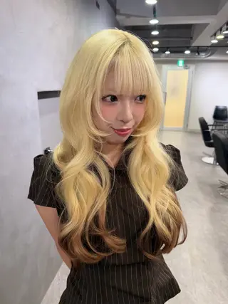 ロング 【ピンク/ラベンダー 】mao🐩💜のヘアスタイル