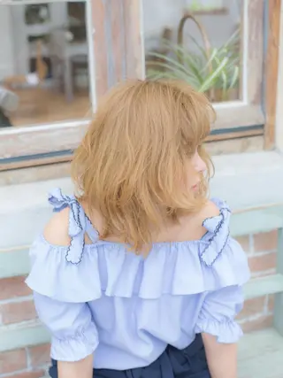 ミディアム カラー メンズカット/パーマ /店長コハシ◎のヘアスタイル
