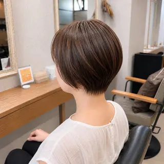 ショート パーマ ショート✖️縮毛矯正 ✂️秋山知穂✂️のヘアスタイル