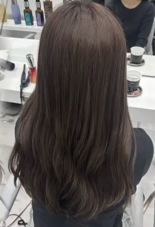 ロング カラー ヘアアレンジ ミドウチ アヤカのヘアスタイル