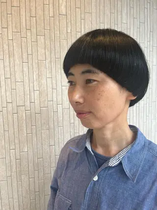 ショート Uo/透明感カラー /髪質改善のヘアスタイル