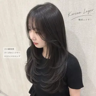 セミロング 店長✨レイヤー✖️ 髪質改善✖️韓国ヘアのヘアスタイル