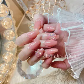 ネイル 24時まで❤︎韓国、 ワンホンネイルのネイルデザイン