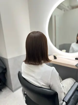 ミディアム カラー ダブルカラー｜ なおき｜池袋美容師のヘアスタイル