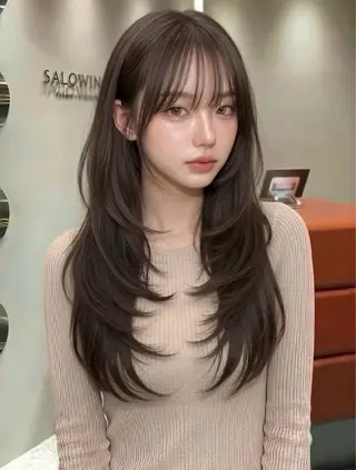 ロング 透明感/韓国ヘア/ miyu 🎀のヘアスタイル