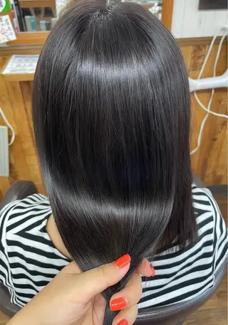 セミロング 横路 めぐみのヘアスタイル