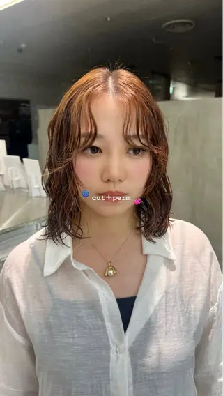 ロング パーマ レイヤー特化/渋谷 rinのヘアスタイル
