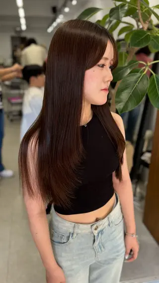 セミロング 奥村 和也のヘアスタイル