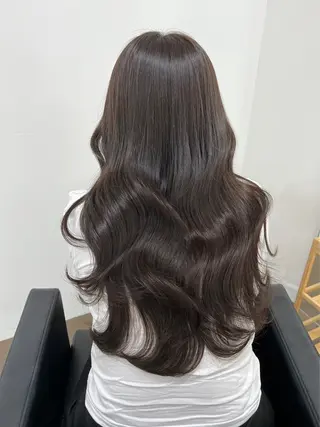 ロング カラー ブリーチなしベージュ /ヘアセット/ミユのヘアスタイル