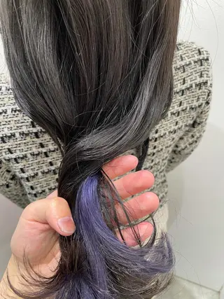 ロング カラー 大人ボブと似合 わせカラー/馬場 翼のヘアスタイル