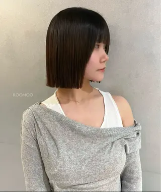 ショート 韓国ボブ/ハッシュ カットKIRAのヘアスタイル