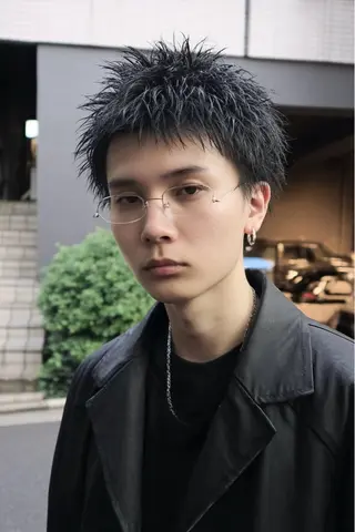メンズ スダユーヤ 💫推しカラーウルフのヘアスタイル