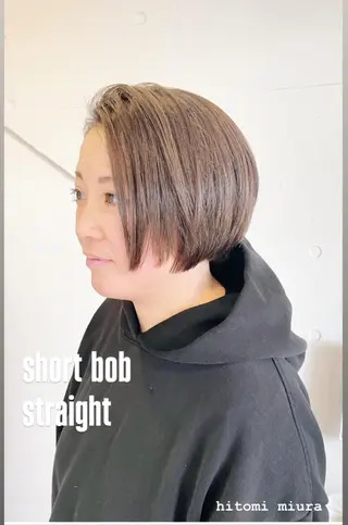 ショート 三浦 仁美のヘアスタイル
