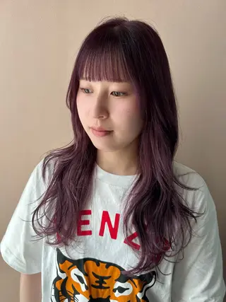ロング カラー hubhair レイヤー/透明感のヘアスタイル