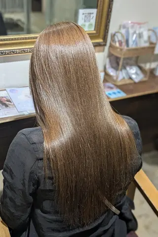 カラー さやか/暗髪カラー /透明感ワンカラーのヘアスタイル
