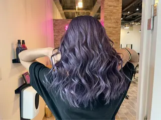 ロング カラー ヘアカラー&縮毛矯正 STAR☆RIVERのヘアスタイル