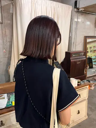 ショート カラー パーマ ヘアアレンジ キッズ デザインパーマ メンズカット 郁美のヘアスタイル