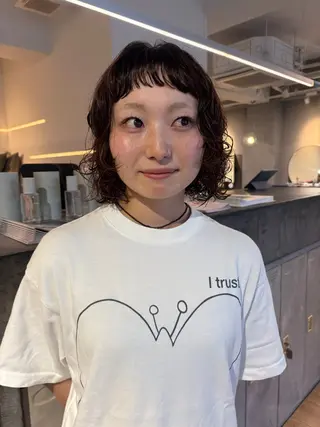 ショート パーマ パーマ/ボブ,ロング ヤマシタミウ🌀のヘアスタイル
