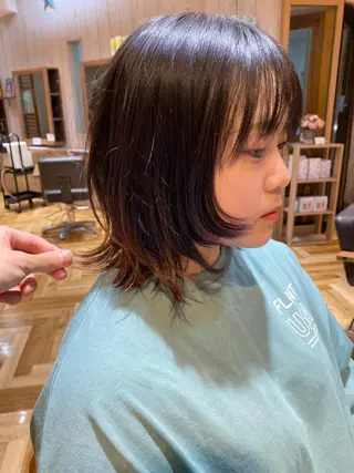 ミディアム カラー 美髪改善・レイヤー tadasuke⭐️のヘアスタイル