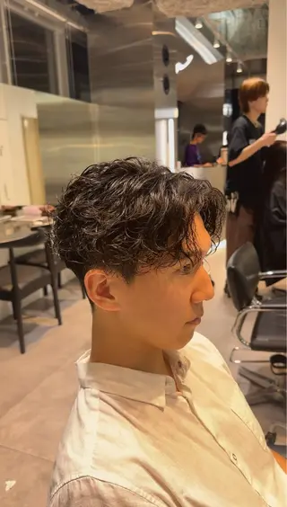 ショート パーマ 似合わせパーマ🔥 河浪  大智のヘアスタイル