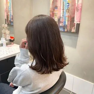 ミディアム ヘアアレンジ 新宿/顔周りカット/ レイヤー/がっきーのヘアスタイル