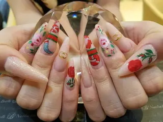 ネイル ロング ・:*+.✳︎˚✧₊ MAKI NAILのネイルデザイン