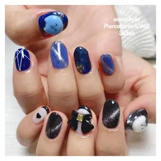 ミディアム ネイル 🐾enen style 🐾のネイルデザイン