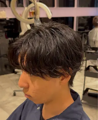ショート パーマ メンズ 🎸men's🎸 ニュアンスパーマ綱島のヘアスタイル