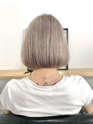 ショート カラー ハイトーンボブ /tasukuのヘアスタイル