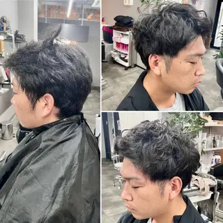 パーマ メンズ 🌹ミラクル美容師 🌹くっぽのヘアスタイル