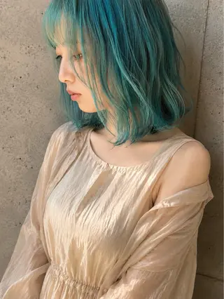 ミディアム カラー 田室 和幸のヘアスタイル