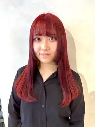 ロング カラー デザインカラー/パー マ🦖外岡咲希🦖のヘアスタイル