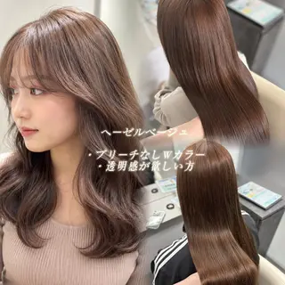 ロング カラー 透明感カラー×顔周り mizuki🫧のヘアスタイル