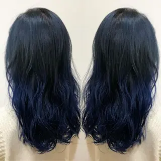 セミロング カラー ブリーチ特化 梅田本多翔のヘアスタイル