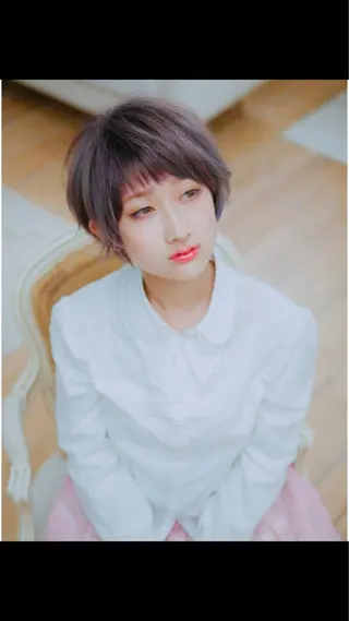 ショート カラー M字・前髪割れ 改善メンズ特化/栢沼のヘアスタイル