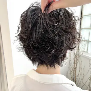 ショート パーマ YUKO/ 似合わせ韓国風パーマのヘアスタイル