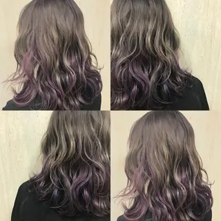 セミロング カラー box mico. mutsumiのヘアスタイル