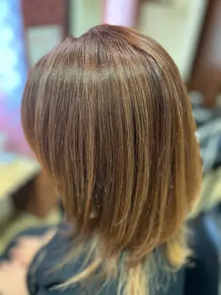 ミディアム カラー 織田 英之のヘアスタイル