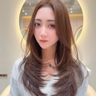 ロング カラー レイヤー/髪質改善 Lond ambreのヘアスタイル