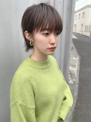 ショート 🎉骨格矯正カット ばば　としまさのヘアスタイル