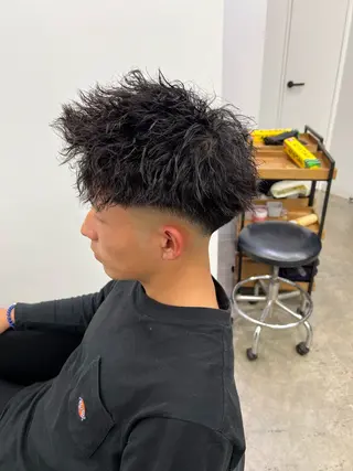 ショート パーマ メンズ メンズ特化美容師 井上大輔のヘアスタイル