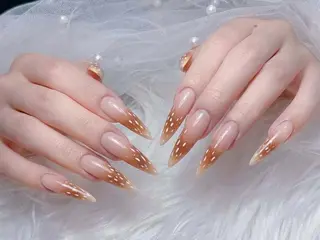 カラー ロング Bling Salonのネイルデザイン