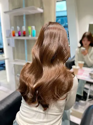 セミロング カラー 寺島 圭人のヘアスタイル