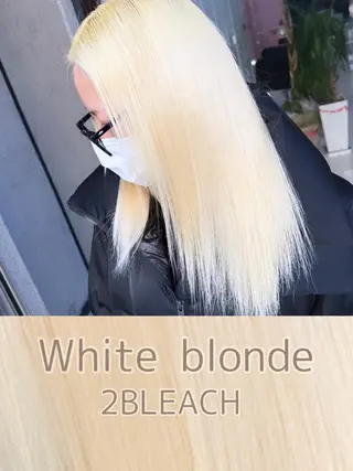 セミロング カラー 町田ブリーチ特化 MANATOのヘアスタイル
