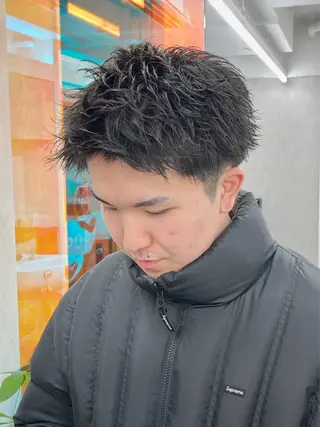 ショート パーマ メンズ スパイキーショート 浦和メンズ美容師のヘアスタイル