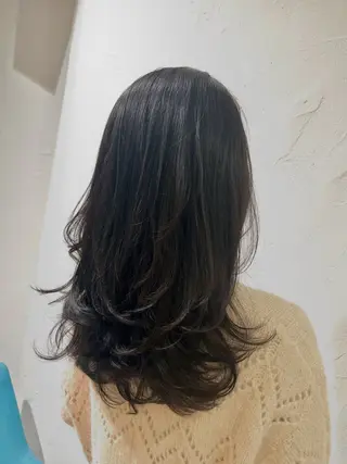 セミロング カラー 美容室stadium 横田ジュンコのヘアスタイル