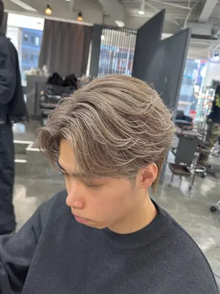 メンズ 梅田/センターパート 山下学偉のヘアスタイル